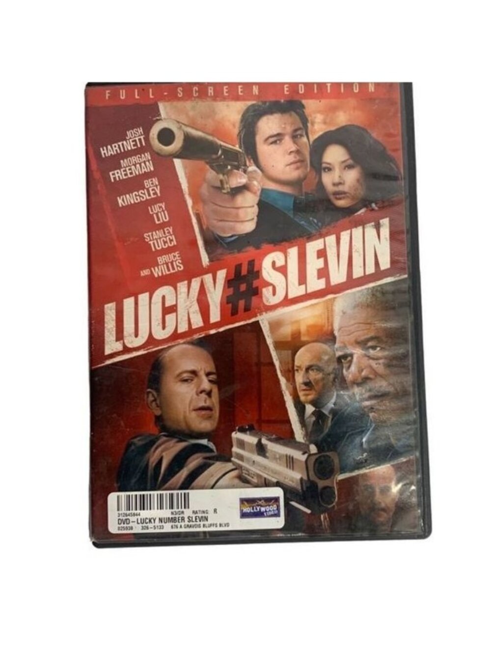Lucky Number Slevin DVD Full Screen 2006 R Josh Hartnett Bruce Willis Lionsgate